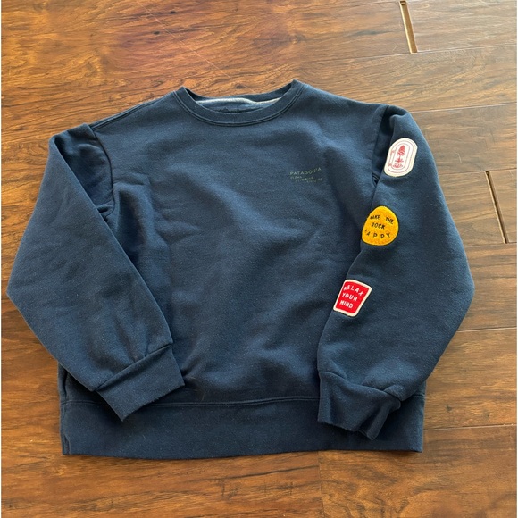 Patagonia Clean Climb Badges Uprisal Crew Neck Size Small - Picture 2 of 5